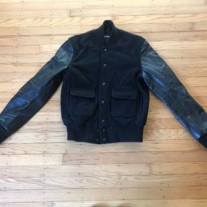 Schott Leather Bomber Jacket - Size Medium